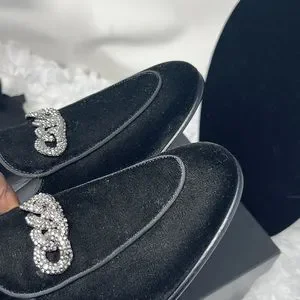 GIuseppE Zanotti CHain Loafers Size (40) Black Velvet Giuseppe Zanotti | Shoes | Giuseppe Zanotti Chain Loafers  main image 2